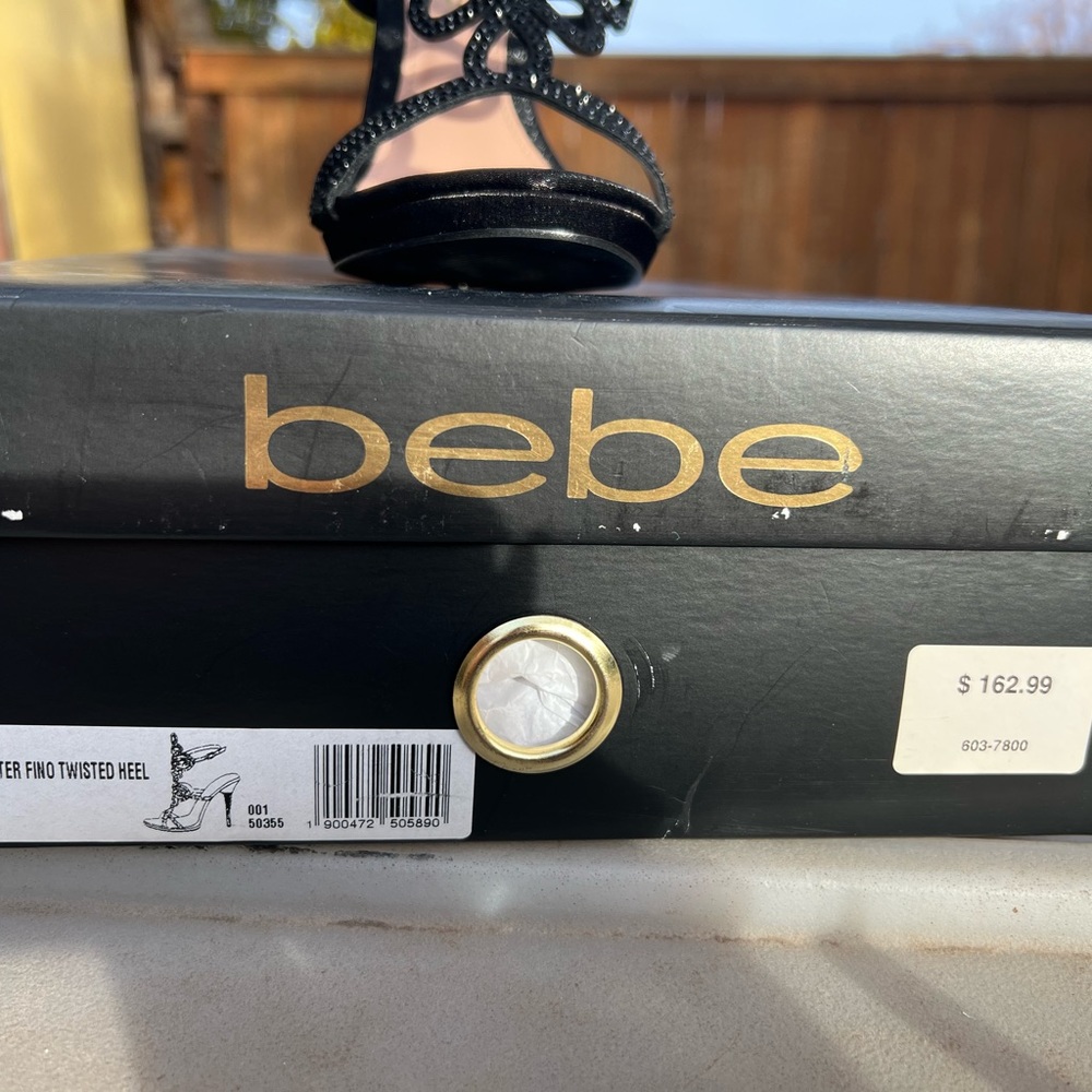 Bebe Delja black high heels